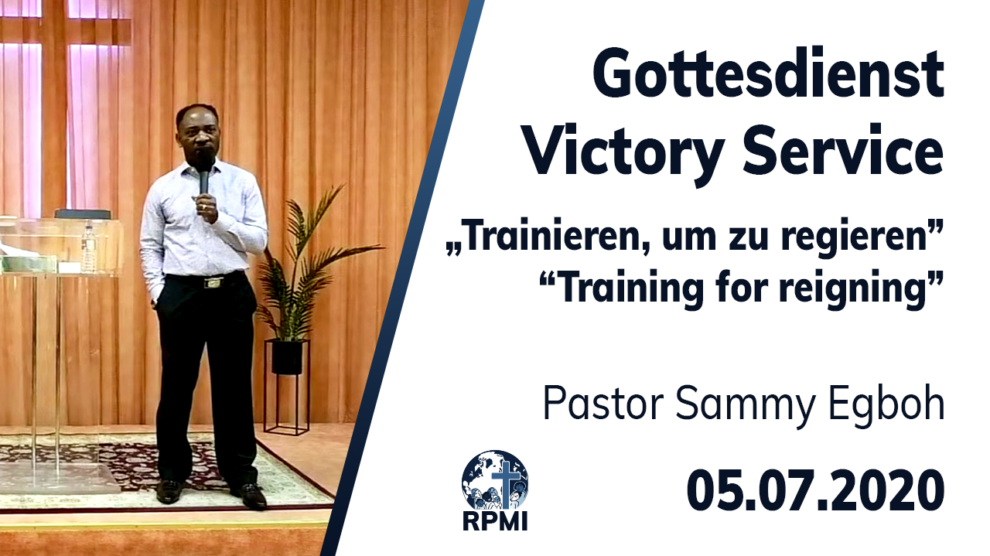 Livestream Trainieren um zu Regieren Youtube Pastor Sammy